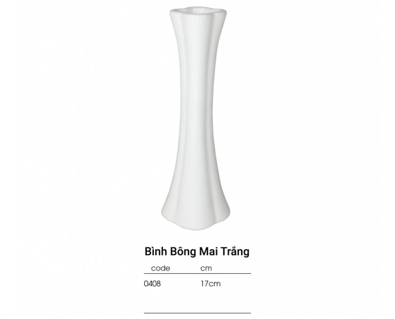 CP BO-Bình 17cm bông mai (đất sứ)