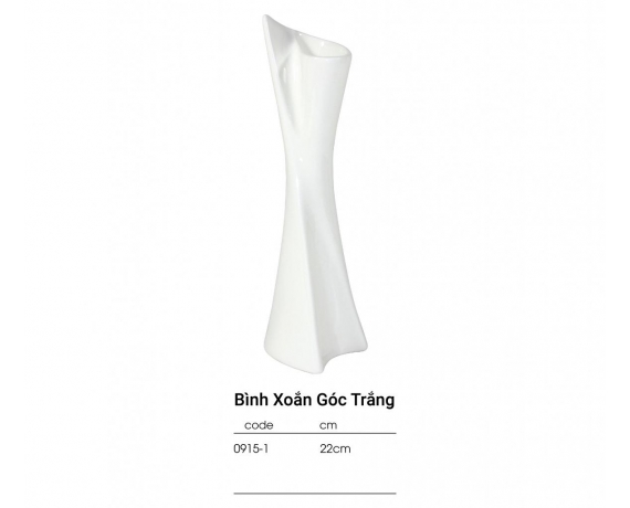 CP BO-Bình xoắn góc 22cm (đất sứ)