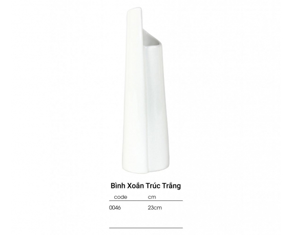 CP BO-Bình xoắn trúc 22cm (đất sứ)